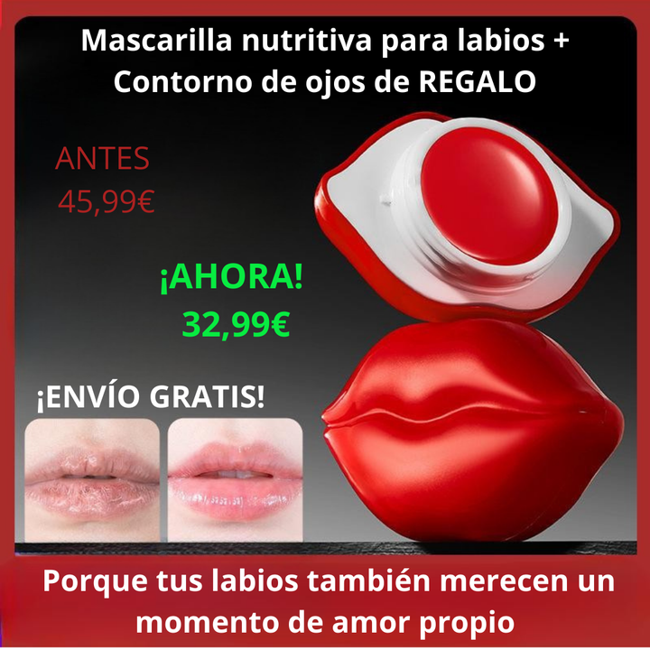 Mascarilla Nutritiva para Labios + Contorno de ojos de REGALO