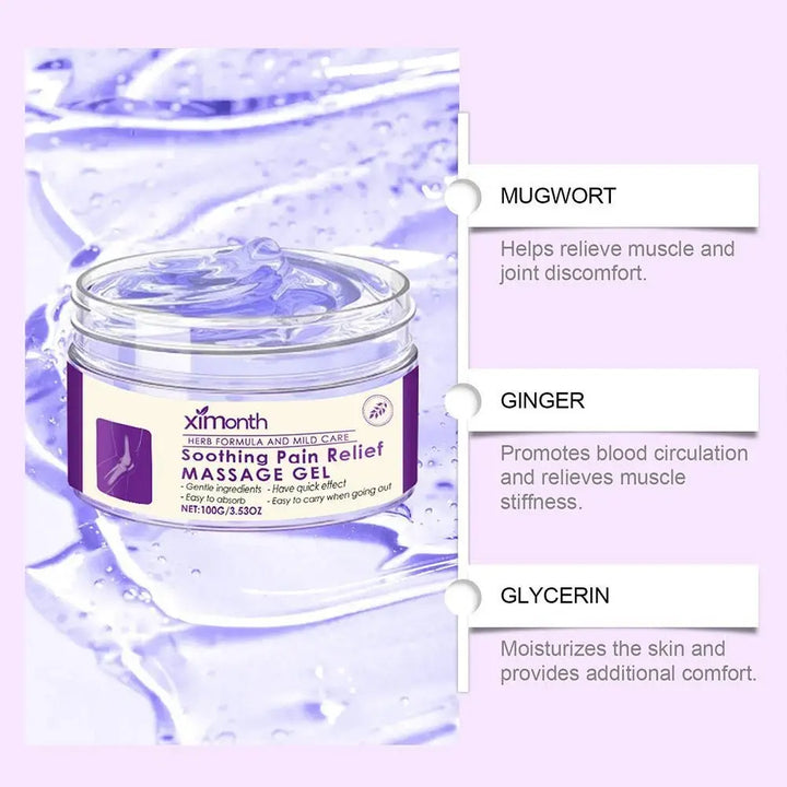 Gel de masaje calmante para articulaciones Ximonth